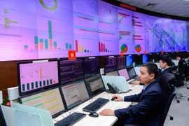 Hoạt động tại Viettel. (Ảnh: TTXVN phát)