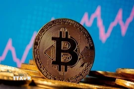 Hình ảnh minh họa đồng tiền điện tử Bitcoin. (Ảnh: Reuters/TTXVN)