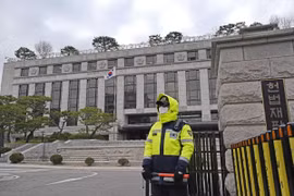 Tòa án Hiến pháp Hàn Quốc tại Thủ đô Seoul. (Ảnh: Kyodo/TTXVN)