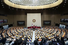 Một phiên họp Quốc hội Hàn Quốc tại Thủ đô Seoul. (Ảnh: THX/TTXVN)