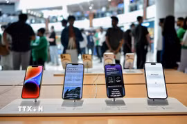 Điện thoại iPhone. (Nguồn: ANI/TTXVN)