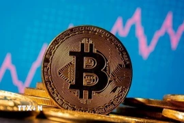 Hình ảnh minh họa đồng tiền điện tử Bitcoin. (Ảnh: Reuters/TTXVN)