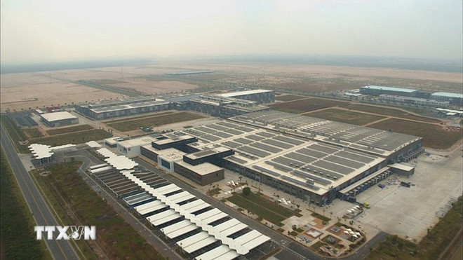 مصنع ليغو الذي تبلغ تكلفته 1.3 مليار دولار في مجمع VSIP3 الصناعي، مدينة تان أويين، مدينة هو تشي منه. (صورة: وكالة الأنباء الفيتنامية) 4.jpg