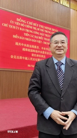 Giáo sư, Tiến sỹ Thành Hán Bình, Viện trưởng điều hành Viện Nghiên cứu Khu vực và Quốc gia, Giám đốc Trung tâm Nghiên cứu Việt Nam tại Đại học Công nghiệp Chiết Giang (Trung Quốc). (Nguồn: TTXVN phát)