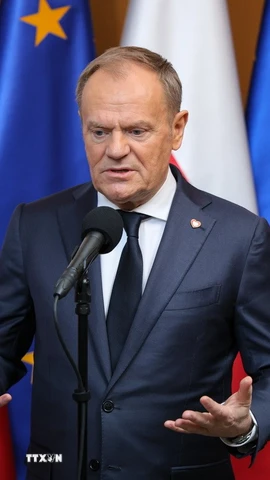 Thủ tướng Ba Lan Donald Tusk. (Nguồn: PAP/TTXVN)