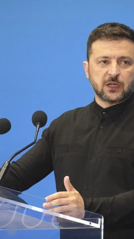 Tổng thống Ukraine Volodymyr Zelensky. (Ảnh: Kyodo/TTXVN)