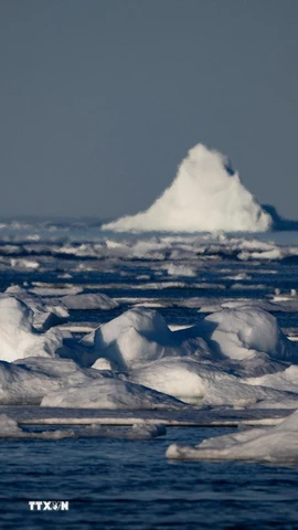 Băng biển Bắc Cực chạm ngưỡng thấp nhất trong 40 năm. (Nguồn: AFP/TTXVN)