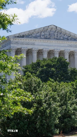 Trụ sở Tòa án Tối cao ở Washington, DC, Mỹ. (Nguồn: THX/TTXVN)