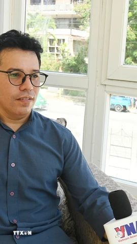 Tiến sỹ Ruvislei González Saez trả lời phỏng vấn TTXVN. (Ảnh tư liệu: Việt Hùng/TTXVN)