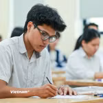 Thí sinh dự thi tốt nghiệp Trung học Phổ thông. (Ảnh: PV/Vietnam+)