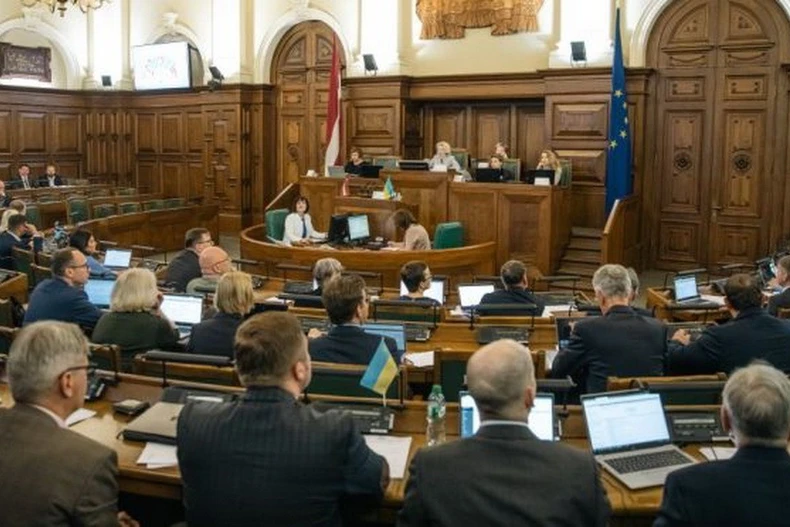 Quang cảnh một cuộc họp của Quốc hội Latvia. (Nguồn: bnn-news)