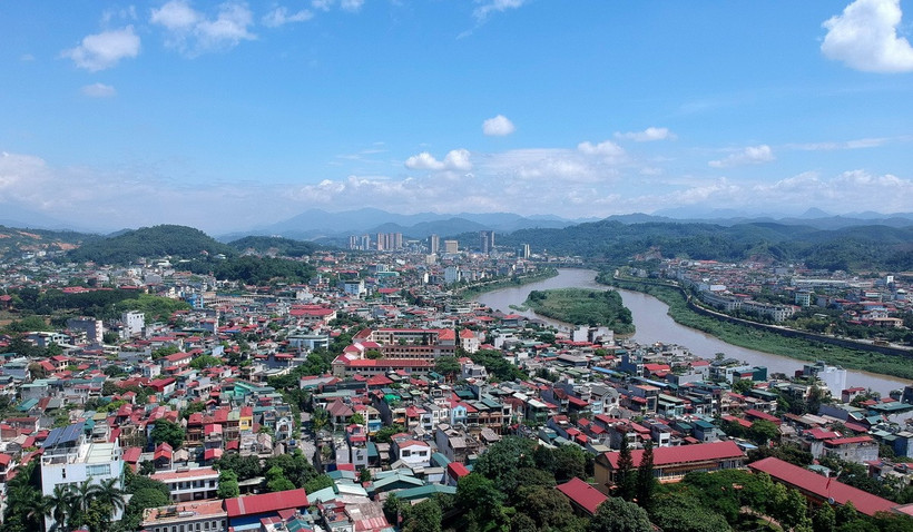 Thành phố Lào Cai ngày nay. (Ảnh: Quốc Khánh/TTXVN)