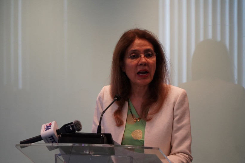 Bà Gita Sabharwal, Điều phối viên thường trực của Liên hợp quốc tại Indonesia phát biểu. (Ảnh: Đào Trang/TTXVN)