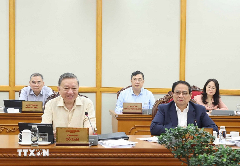 Tổng Bí thư Tô Lâm phát biểu. (Ảnh: Thống Nhất/TTXVN)