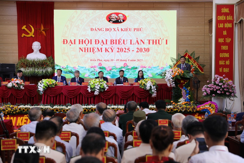 Ủy viên Ban Thường vụ Thành ủy, Trưởng Ban Nội chính Đỗ Anh Tuấn phát biểu chỉ đạo Đại hội. (Ảnh: Quốc Lũy/TTXVN)