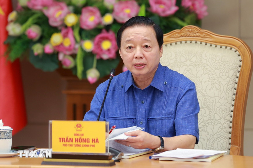 Phó Thủ tướng Trần Hồng Hà. (Ảnh: Văn Điệp/TTXVN)