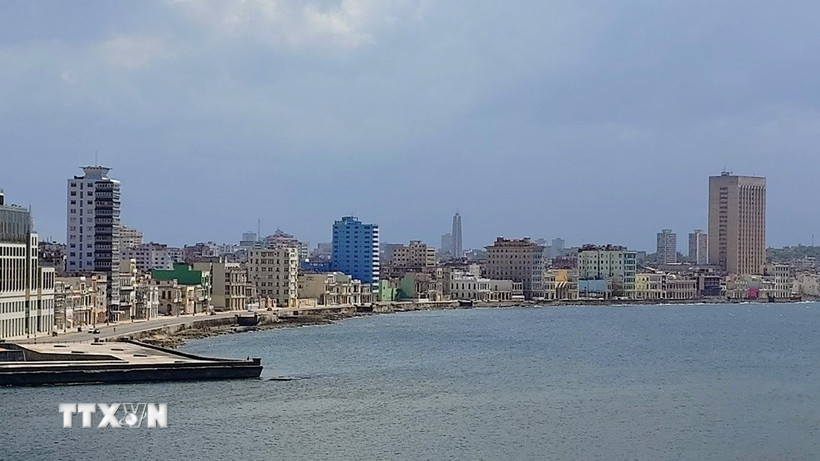 Khu vực trung tâm thủ đô La Habana. (Ảnh: Phi Hùng/TTXVN)