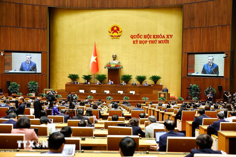 Tổng Bí thư Tô Lâm phát biểu. (Ảnh: Doãn Tấn/TTXVN)