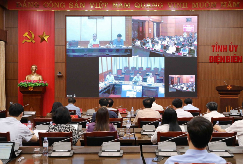 Quang cảnh buổi làm việc. (Ảnh: Trung Kiên/TTXVN)