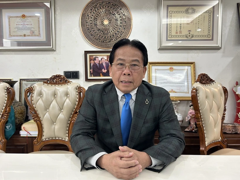 Tiến sỹ khoa học Nghiêm Vũ Khải, nguyên Phó Chủ tịch Liên hiệp các Hội Khoa học và Kỹ thuật Việt Nam cho rằng đối với một kỳ đại hội, văn kiện đại hội và nhân sự lãnh đạo chủ chốt là 2 nhiệm vụ quan trọng nhất. (Ảnh: Diệu Thúy/TTXVN)