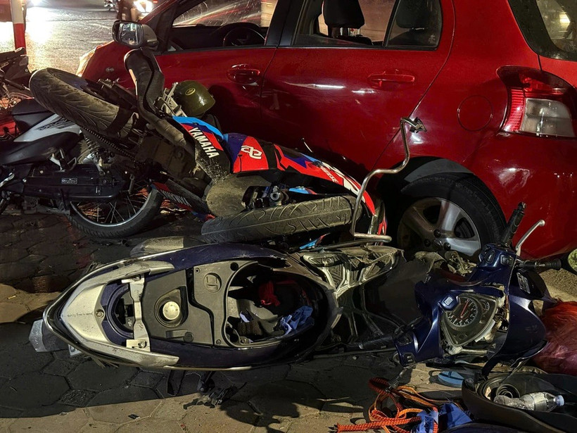 Hiện trường vụ tai nạn (Ảnh: Công an cung cấp)