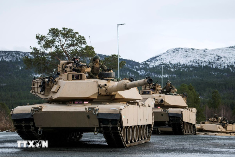 Xe tăng M1 Abrams của Mỹ. Ảnh: AFP/TTXVN
