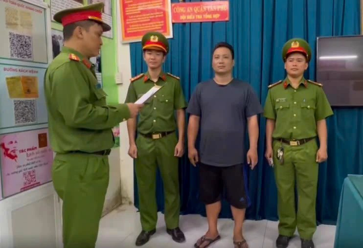 Công an đã tạm giữ hình sự Ung A Nam để điều tra. 