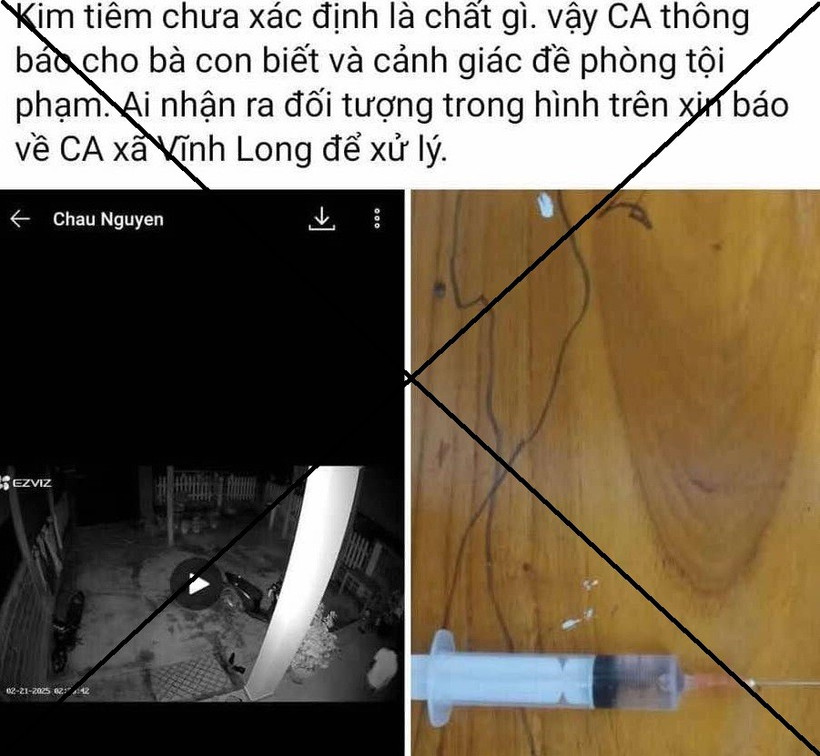 Bài đăng thông tin kẻ đột nhập nằm dưới gầm giường chích kim tiêm vào trẻ em rồi bỏ chạy.