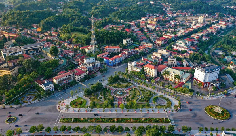 Trung tâm thành phố Yên Bái. (Nguồn: Vietnam+)