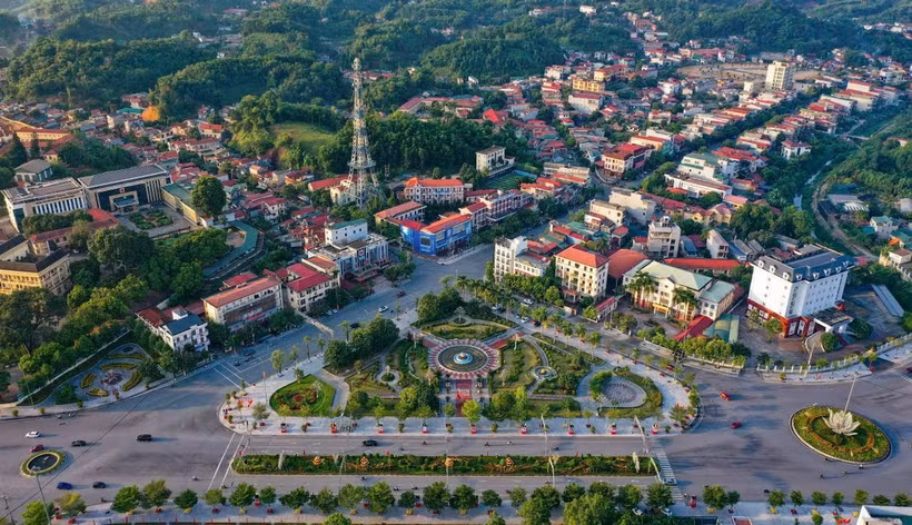 Trung tâm thành phố Yên Bái. (Nguồn: Vietnam+)