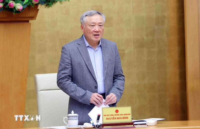 Phó Thủ tướng Thường trực Nguyễn Hòa Bình. (Ảnh: Phạm Kiên/TTXVN)