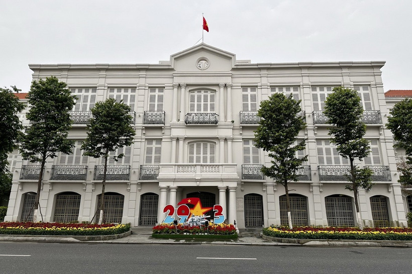 Một góc tòa nhà Bảo tàng Đà Nẵng mới trong ngày khánh thành. (Ảnh: Trần Lê Lâm/TTXVN)