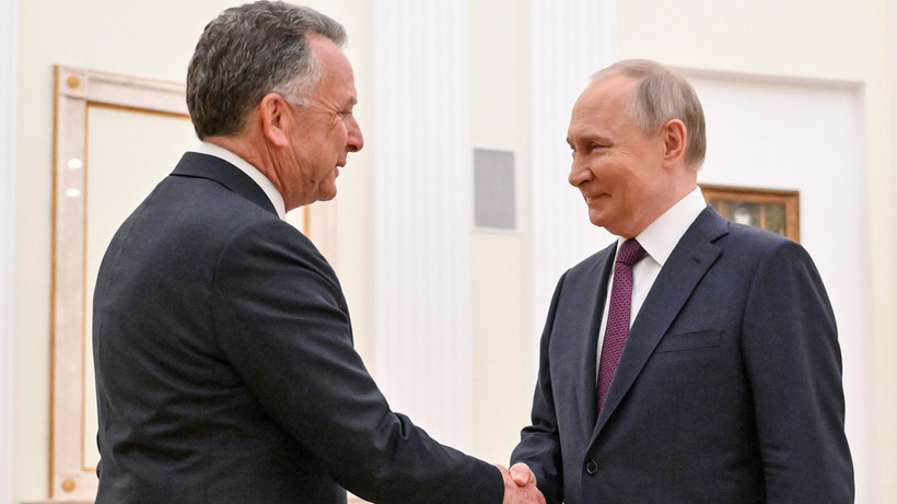 Tổng thống Nga Vladimir Putin và Đặc phái viên Mỹ Steve Witkoff. (Nguồn: TASS)