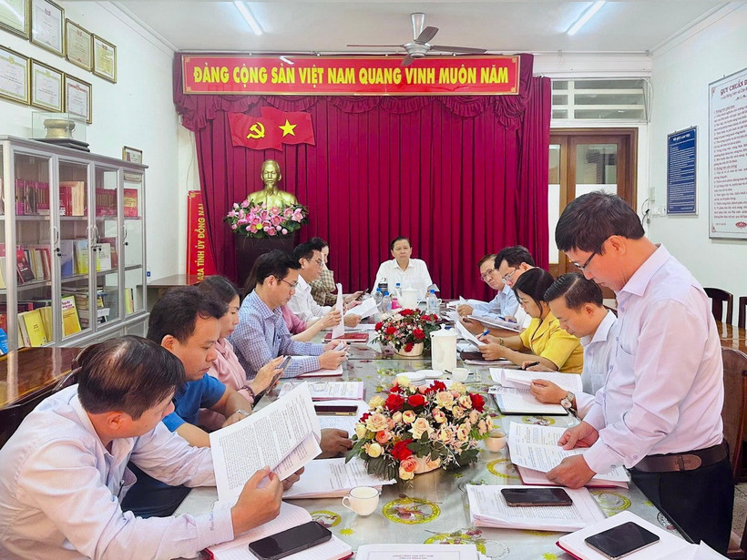 Quang cảnh Kỳ họp thứ 47 của Ủy ban Kiểm tra Tỉnh ủy Đồng Nai. (Nguồn: Cổng thông tin điện tử Đảng bộ tỉnh Đồng Nai)