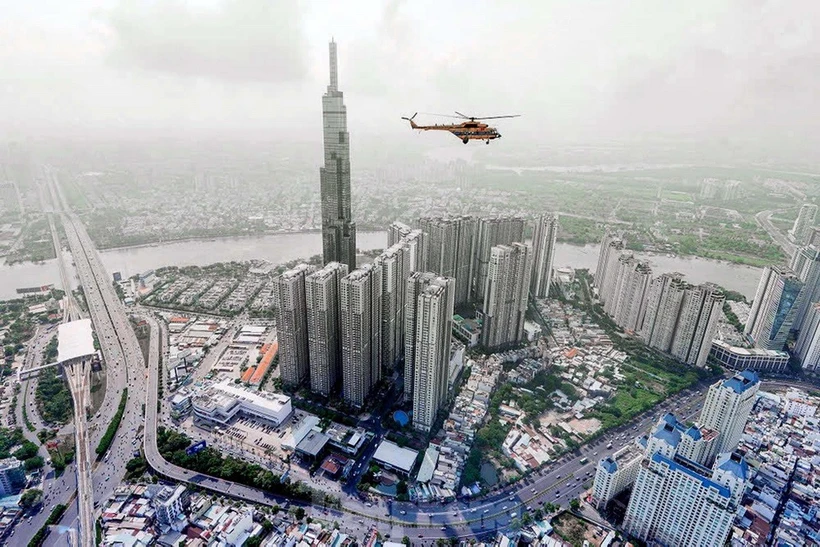 Một góc Thành phố Hồ Chí Minh hiện nay. (Nguồn: TTXVN)
