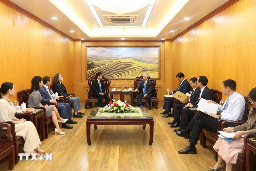 Quang cảnh buổi tiếp. (Ảnh: TTXVN phát)