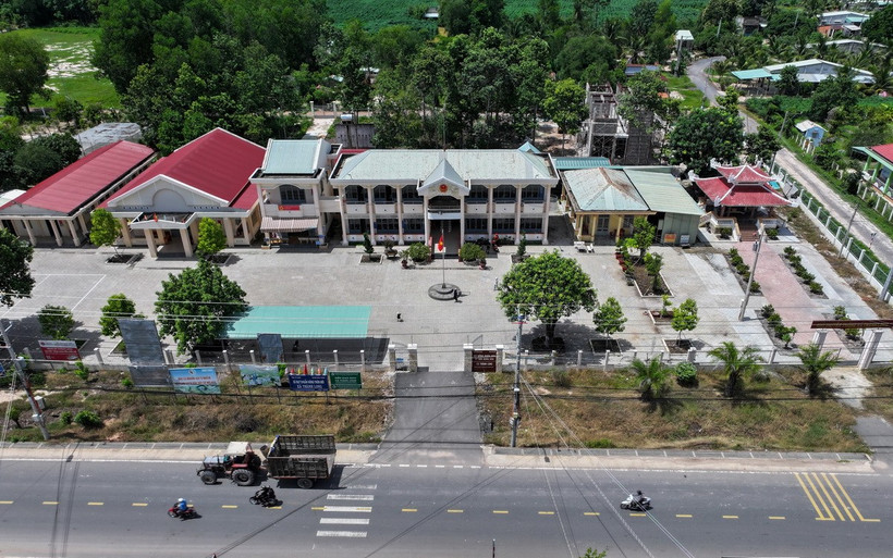 Ủy ban Nhân dân một xã biên giới ở Tây Ninh. (Nguồn: TTXVN)