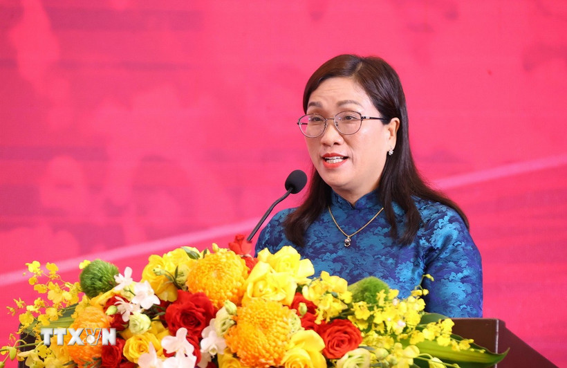 Phó Trưởng Ban Tuyên giáo và Dân vận Trung ương Đinh Thị Mai. (Nguồn: TTXVN)