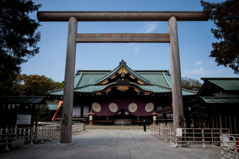 Đền Yasukuni tại thủ đô Tokyo, Nhật Bản. (Ảnh: AFP/TTXVN)