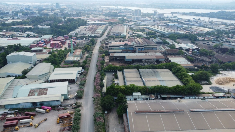 Khu công nghiệp Biên Hòa 1 hiện có gần 70 doanh nghiệp đang hoạt động. (Ảnh: Công Phong/TTXVN)