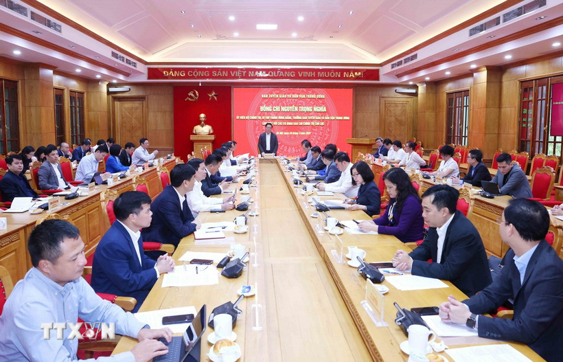 Quang cảnh buổi làm việc. (Ảnh: Phương Hoa/TTXVN)