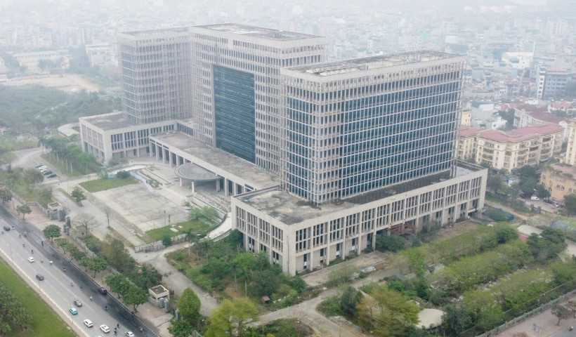 Toàn cảnh dự án trụ sở làm việc Bộ Ngoại giao. (Nguồn: Báo Người Lao động)