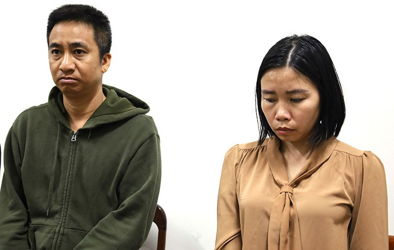 Đối tượng Phạm Tuấn Phong và Đồng Thị Minh Thắng. (Nguồn: Công an Nhân dân)