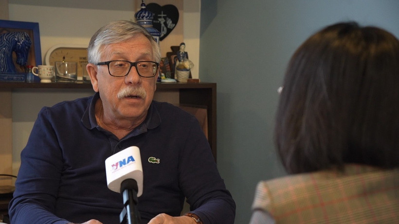 Tiến sỹ Lịch sử, Phó Giáo sư quan hệ quốc tế thuộc Học viện Ngoại giao Nga Petr Tsvetov. (Ảnh: TTXVN)