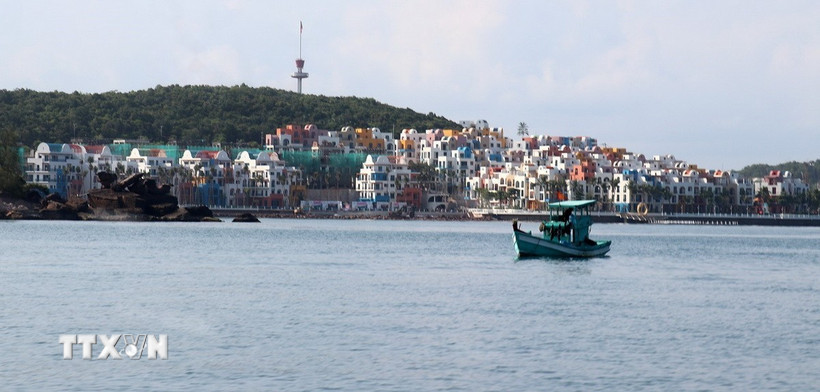 Khu đô thị Hòn Thơm hiện đại, phường An Thới, thành phố Phú Quốc (Kiên Giang). (Ảnh: Lê Huy Hải/TTXVN)