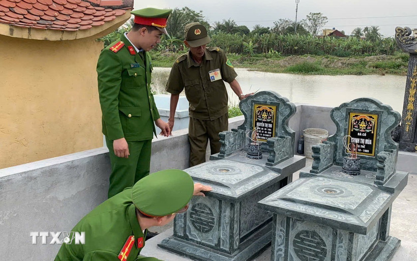 Kịch bản "giả chết” của mẹ con Nguyễn Thị Thu nhanh chóng được phơi bày. (Ảnh TTXVN phát)