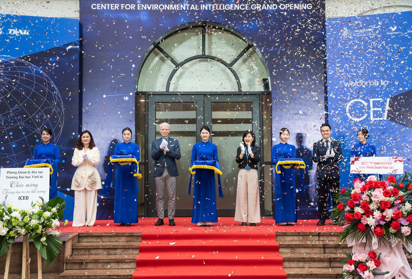 Trường Đại học VinUni khánh thành Trung tâm Trí tuệ Môi trường. (Ảnh: PV/Vietnam+)