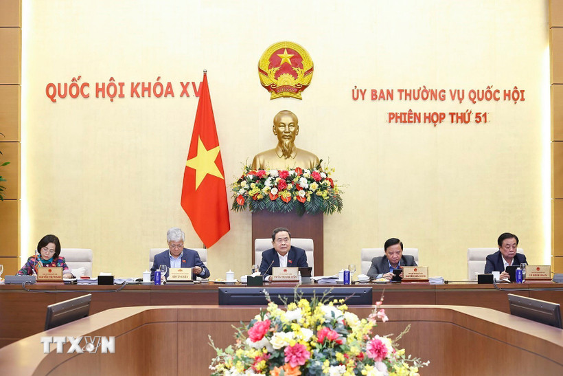 Chủ tịch Quốc hội Trần Thanh Mẫn phát biểu. (Ảnh: Doãn Tấn/TTXVN)