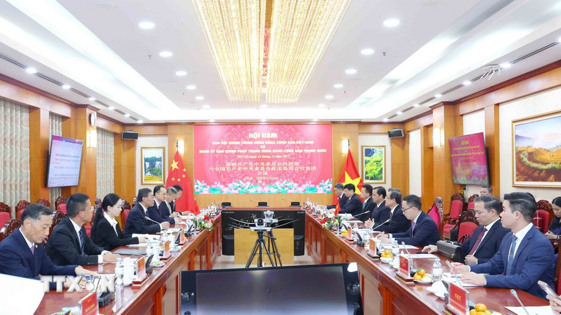 Quang cảnh hội đàm. (Ảnh: Phương Hoa/TTXVN)