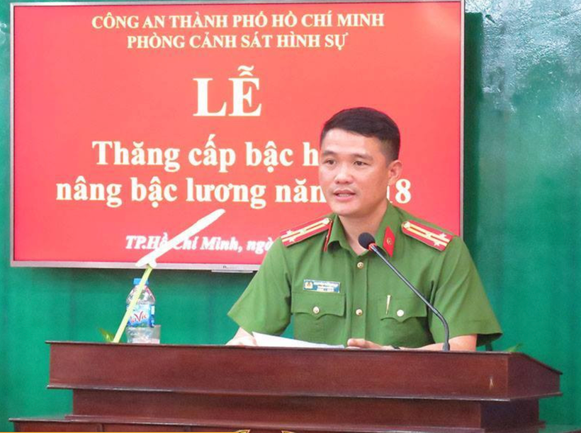 Ông Nguyễn Đăng Nam khi còn là Trưởng phòng Cảnh sát hình sự Công an Thành phố Hồ Chí Minh.